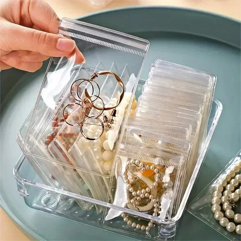 AliExpress Transparent PVC Zip Jewelry Bags (100-Pack), view 4