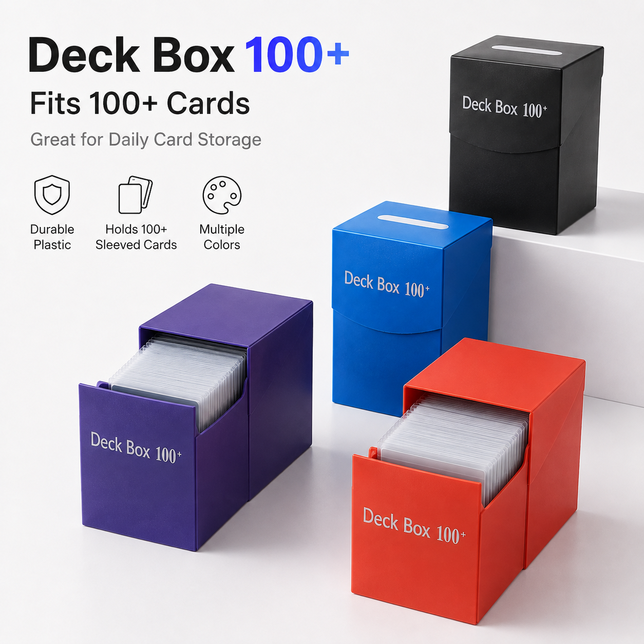 AliExpress Double-Sleeved Trading Card Deck Box (100+ Cards), view 2