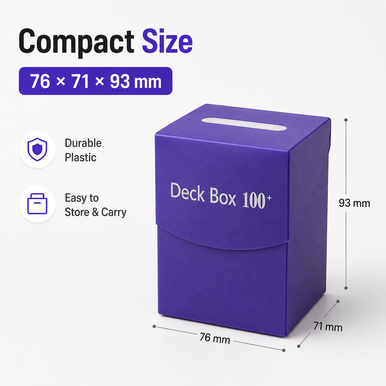AliExpress Double-Sleeved Trading Card Deck Box (100+ Cards), view 5