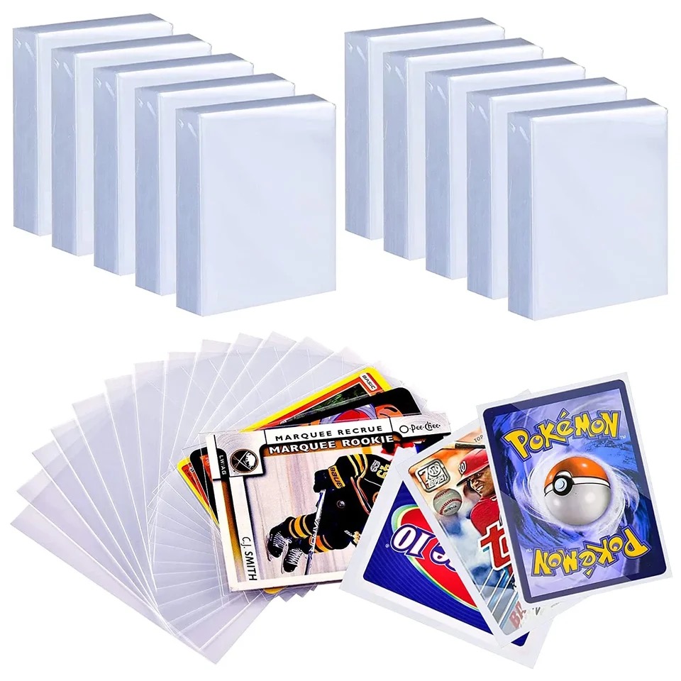 AliExpress 100 Pcs Transparent Playing Card Cover Clear Protector Sleeve Holder For Board Game ID Trading Folder Photo Pouch Kit