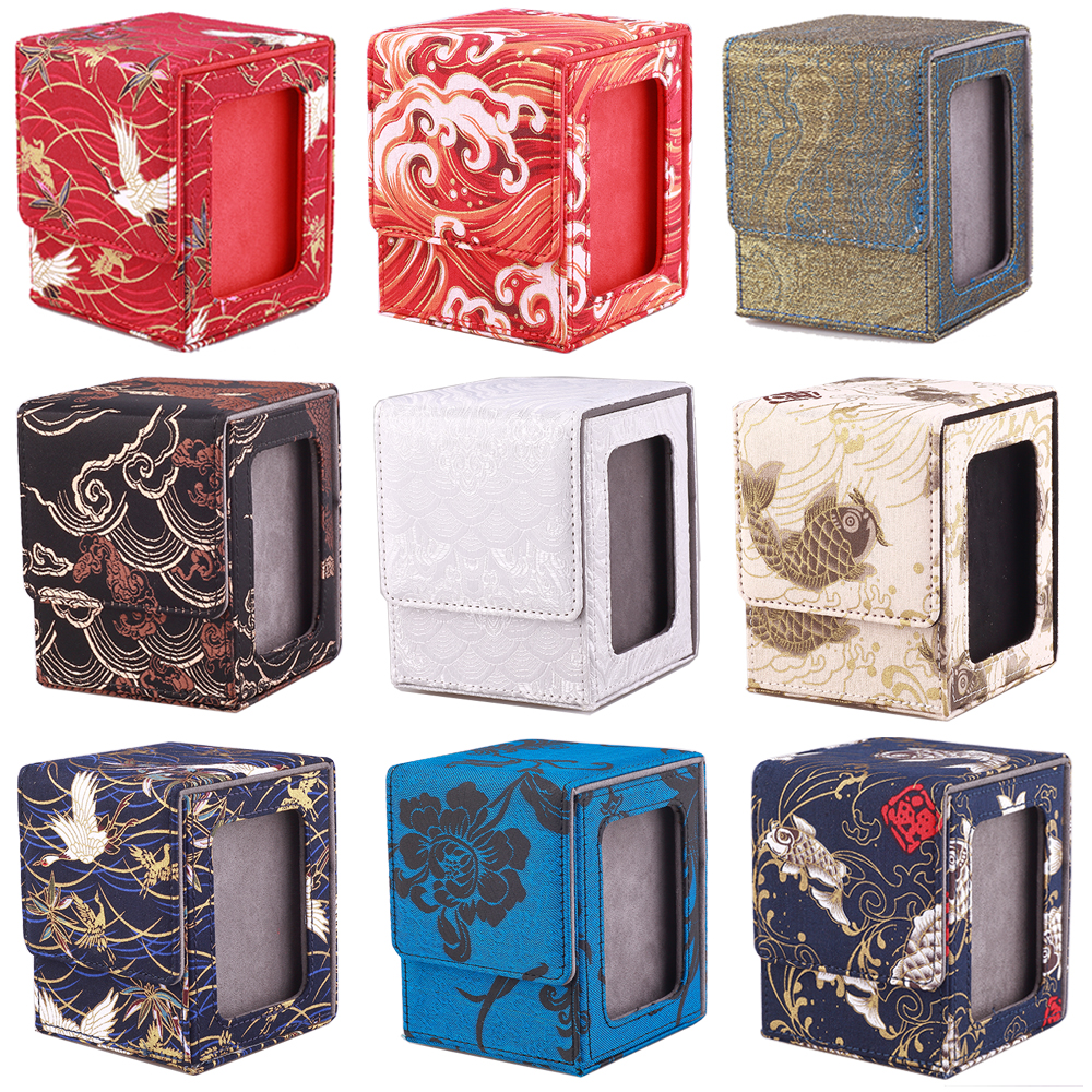 AliExpress 100+ Trading Card Deck Box Holder Commander Card Carrying Organiser Case YTG TCG Board Games Collectible Card Cases Gifts