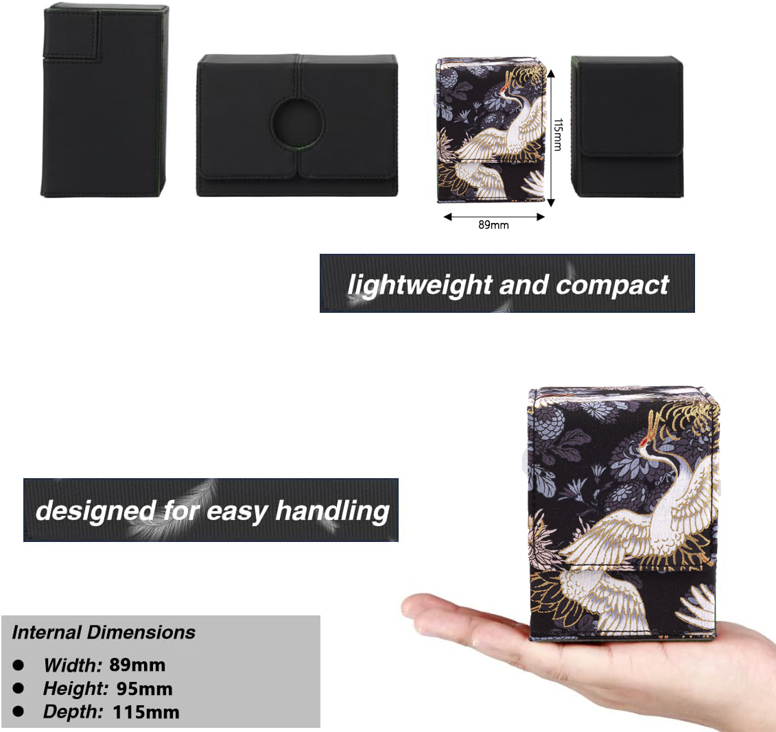 AliExpress 100+ Trading Card Deck Box Holder Commander Card Carrying Organiser Case YTG TCG Board Games Collectible Card Cases Gifts, view 2