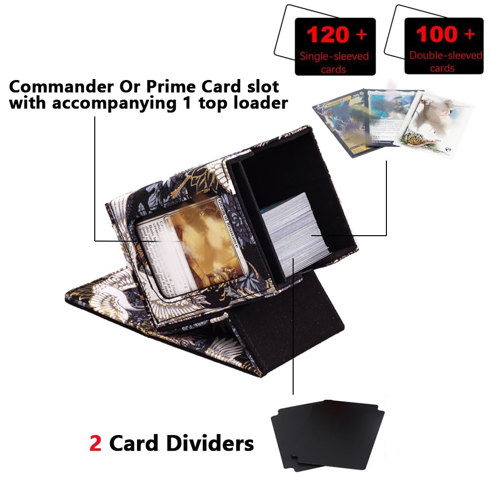 AliExpress 100+ Trading Card Deck Box Holder Commander Card Carrying Organiser Case YTG TCG Board Games Collectible Card Cases Gifts, view 3