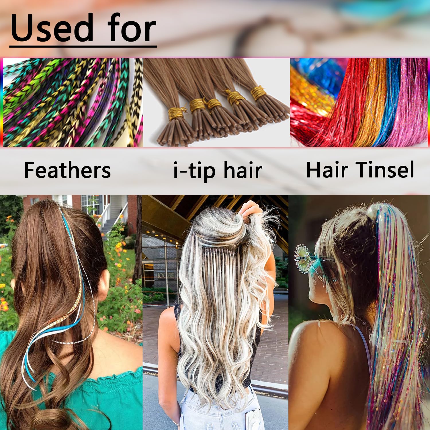 AliExpress 1000-Piece 5 mm Silicone Micro Ring Hair Extension Beads, view 5