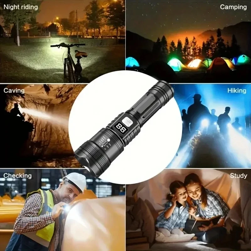 AliExpress Rechargeable Zoomable LED Tactical Flashlight, view 5