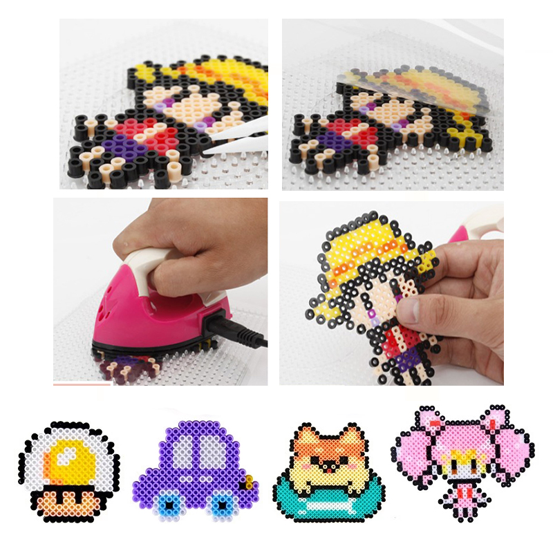 AliExpress 10000pcs / Bag 2.6mm Mini Hama Beads Kids DIY Toy Colormixing White Black Skin Color Fuse Beads Learning Toys for Children, view 4