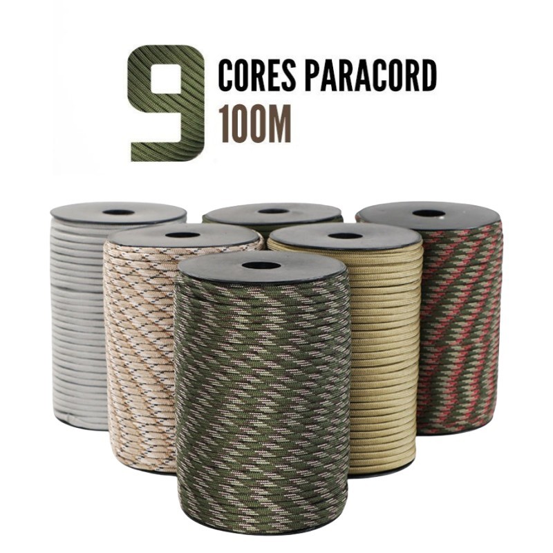 AliExpress 9-Core 550 Paracord Rope (4mm, 50m or 100m)