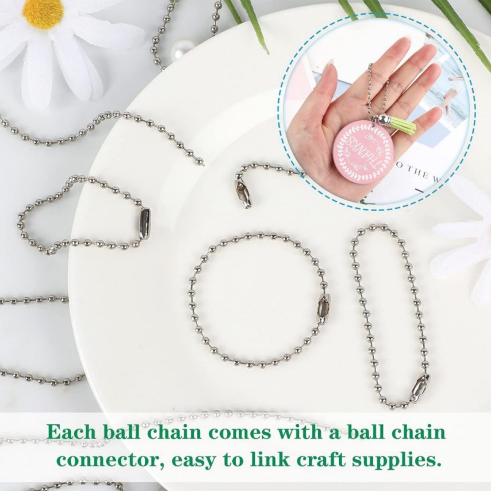 AliExpress Bead Chain Connectors with Tags (12cm, 100-Pack), view 4