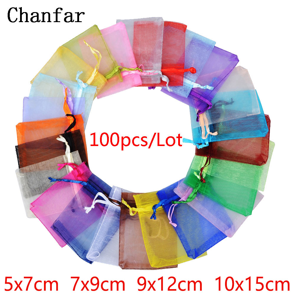 AliExpress 100-Piece Drawstring Organza Gift Pouches