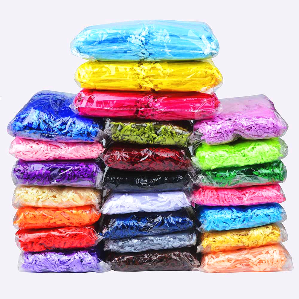 AliExpress 100-Piece Drawstring Organza Gift Pouches, view 5