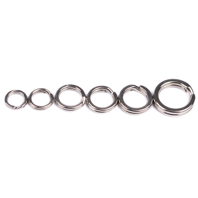 AliExpress 100-Piece Stainless Steel Fishing Split Rings, view 2