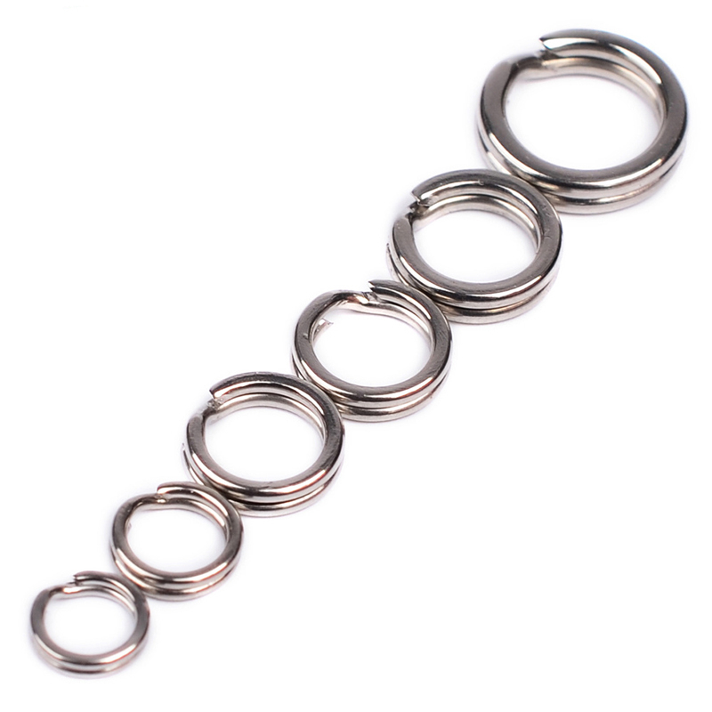 AliExpress 100-Piece Stainless Steel Fishing Split Rings, view 3