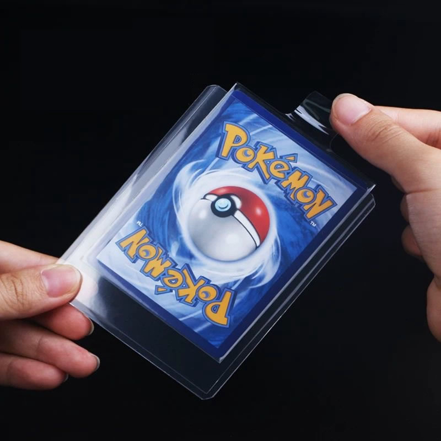 AliExpress 100pcs 65*90mm Bulge Games Card Sleeves For Cards Transparent Playing Protector Trading Folder Case Holder Kids Toy Gift, view 2