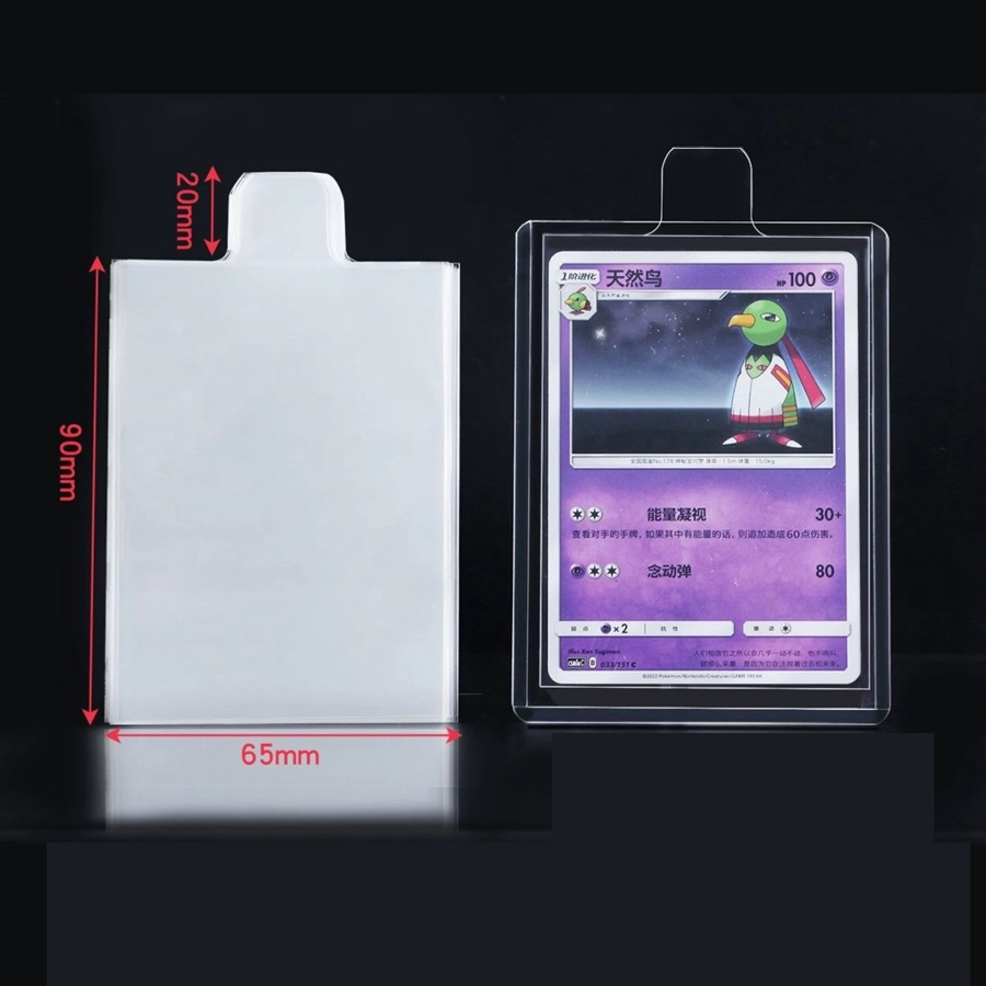 AliExpress 100pcs 65*90mm Bulge Games Card Sleeves For Cards Transparent Playing Protector Trading Folder Case Holder Kids Toy Gift, view 4