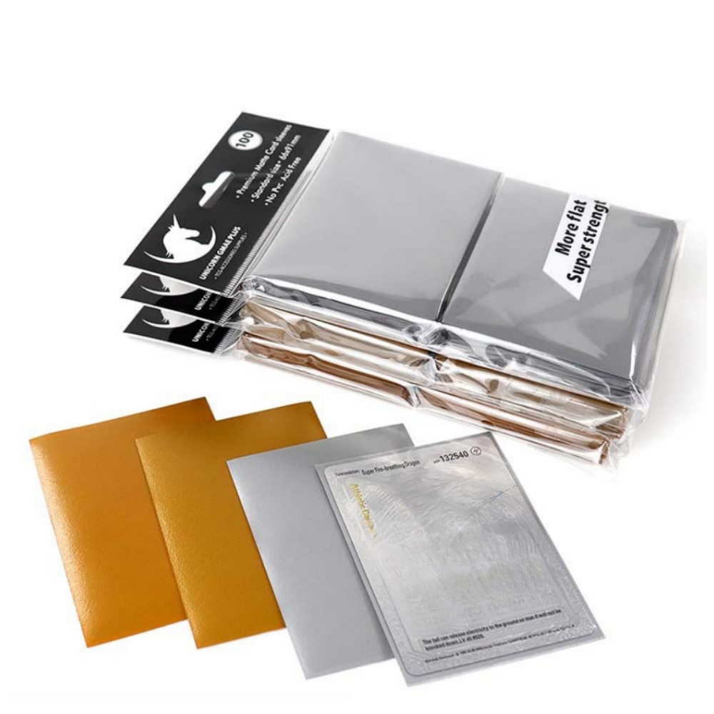 AliExpress 100pcs 66x91mm 2.5"x3.5" Premium Trading Card Sleeves Standard Sized Board Game Cards for MTG Magic Gathering Lorcana Game Card
