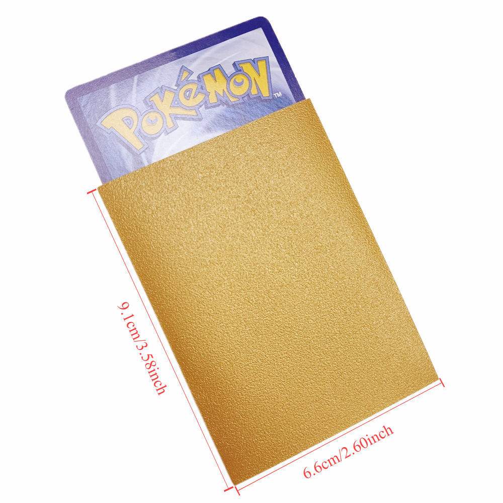 AliExpress 100pcs 66x91mm 2.5"x3.5" Premium Trading Card Sleeves Standard Sized Board Game Cards for MTG Magic Gathering Lorcana Game Card, view 3