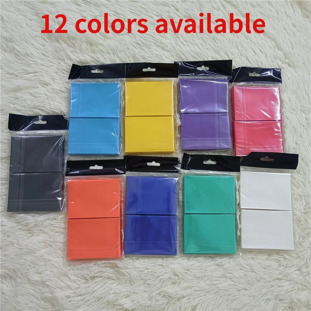 AliExpress 100PCS 66x91mm Matte Colorful Standard Size Card Sleeves TCG Trading Cards Protector Tarot Shield Board Games Magical Cover PKM, view 4
