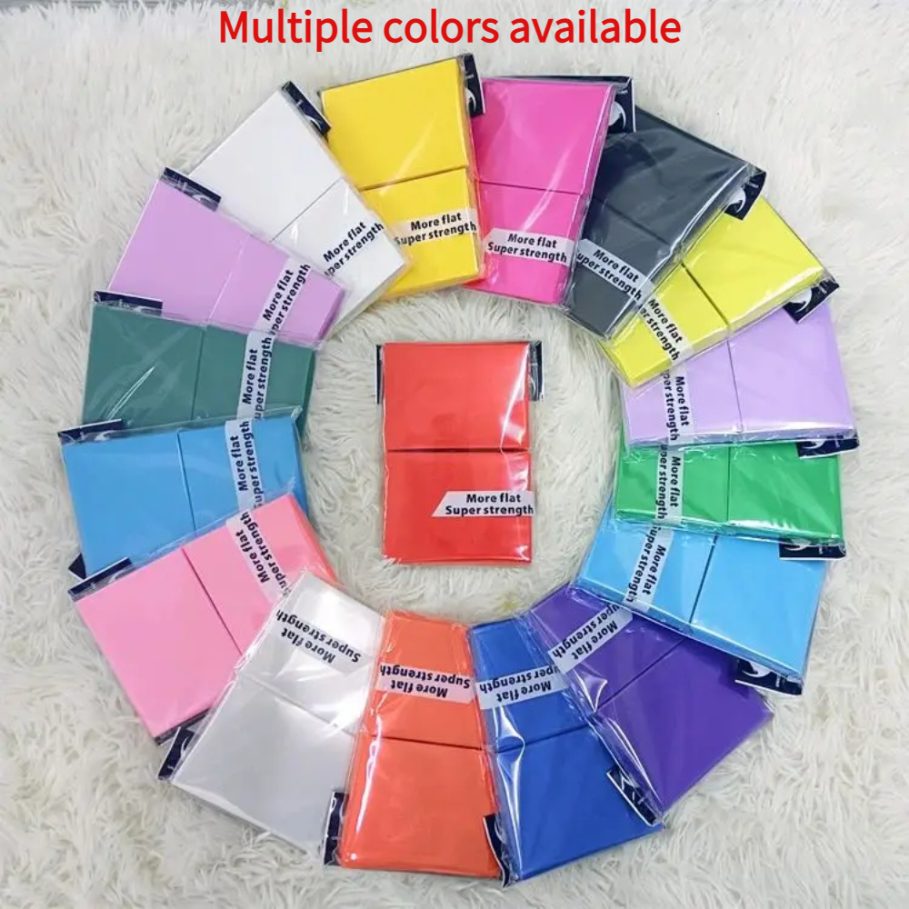 AliExpress 100PCS 66x91mm Matte Standard Size Card Sleeves TCG Trading Cards Protector For Tarot Shield Board Games Magical Cover PKM, view 6