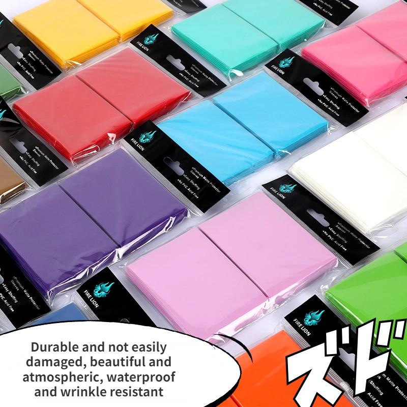 AliExpress 100PCS Card Sleeves 66x91mm Matte Katana Trading Card Sleeve Holder TCG Cards Protector for Baseball Card MTG TCG  Card Sleeves, view 3