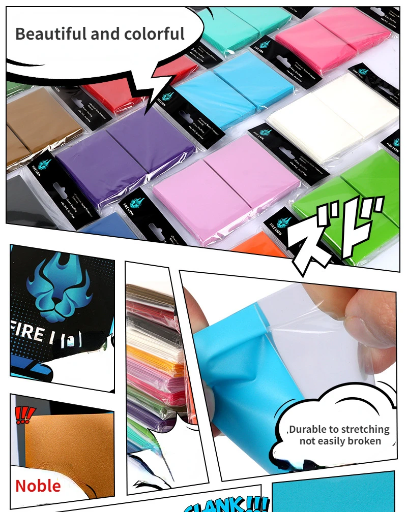 AliExpress 100PCS Card Sleeves 66x91mm Matte Katana Trading Card Sleeve Holder TCG Cards Protector for Baseball Card MTG TCG  Card Sleeves, view 6