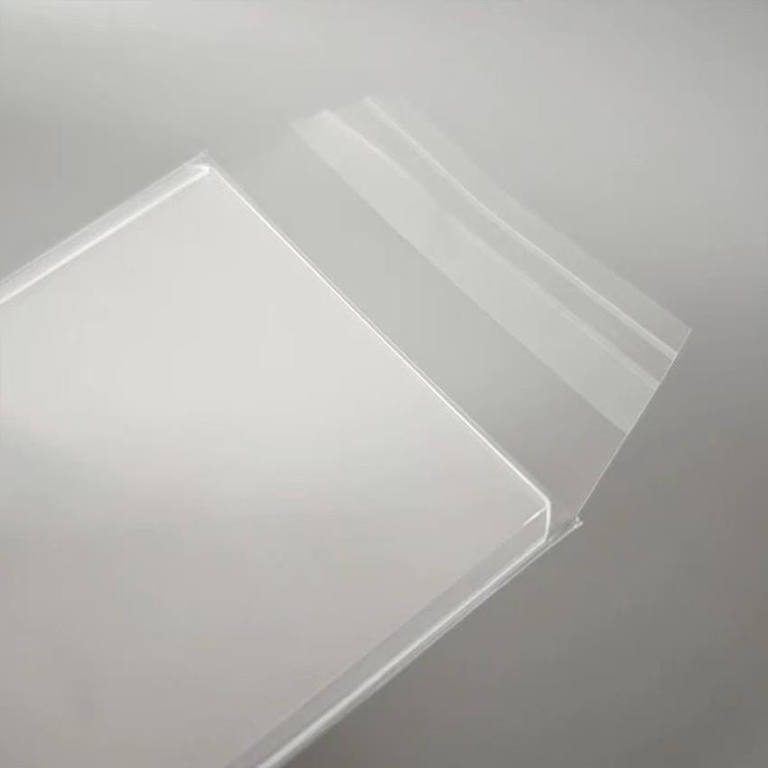 AliExpress 100PCS Clear Magnetic Card Holder Protective Film Hard Plastic Card Sleeves 35PT-100PT Waterproof Protector For Game Photo Cards, view 5
