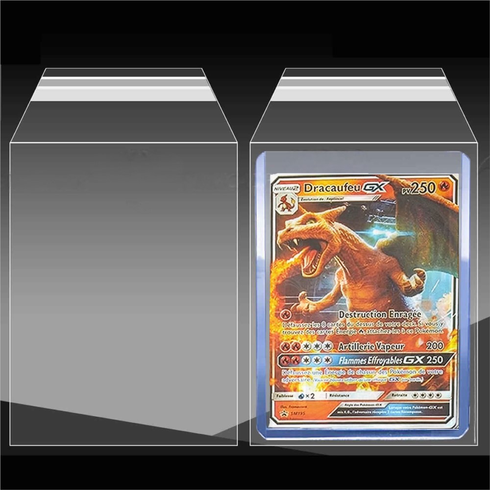 AliExpress 100PCS Clear Protective Sleeves Fit For 35PT-100PT Hard Plastic Card Holder For TCG Game Sports Baseball Trading Cards Protector