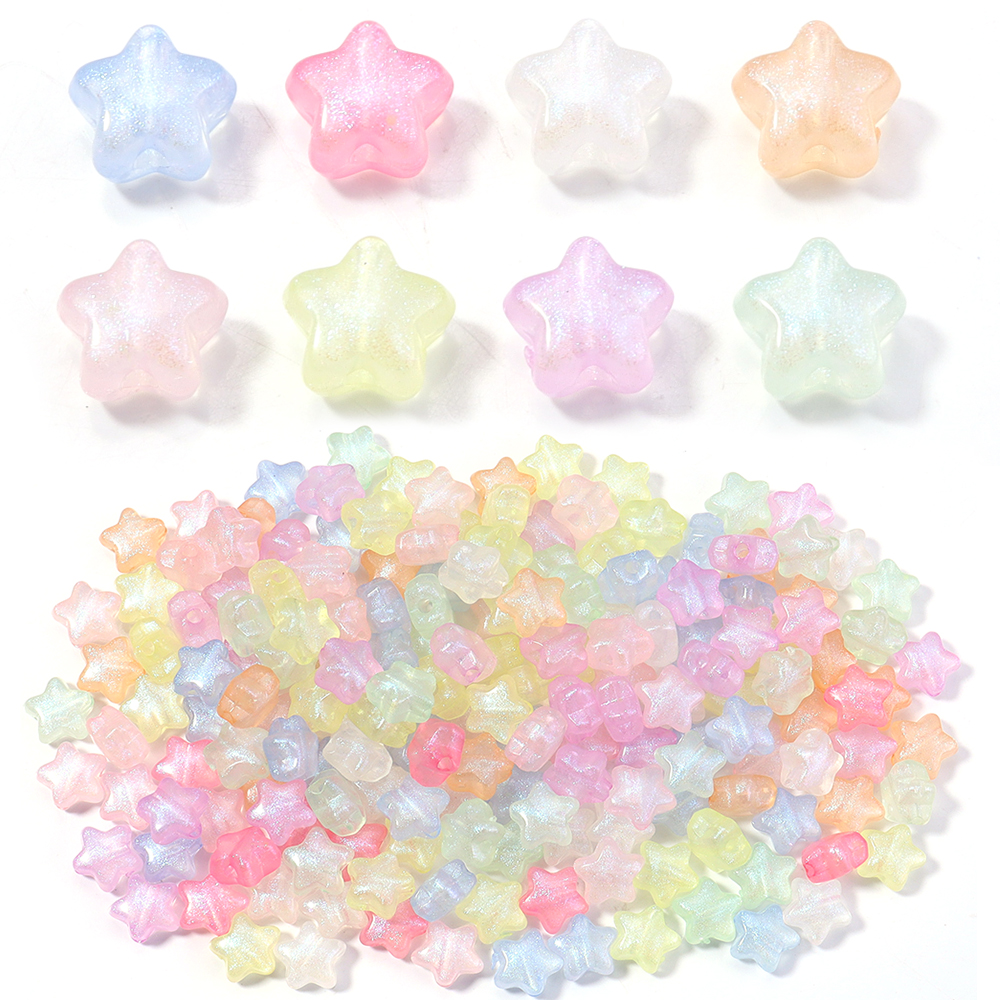 AliExpress 100-Piece 10 mm Mermaid Acrylic Star Beads