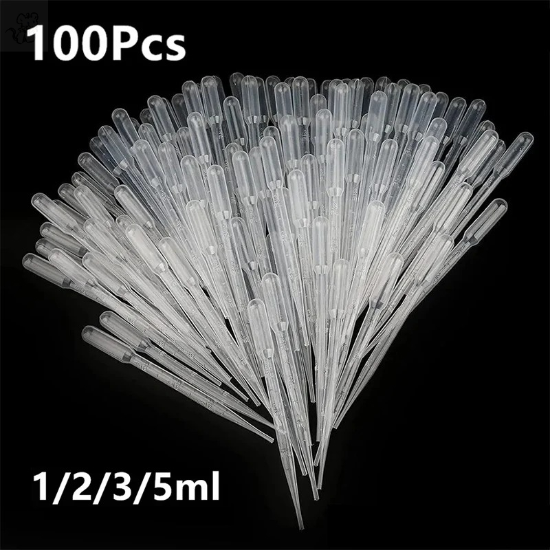 AliExpress 100Pcs/Lot Laboratory Pipette 1ml 2ml 3ml 5ml Plastic Disposable Graduated Container Liquid Dropper Equipment Straw Makeup Tools