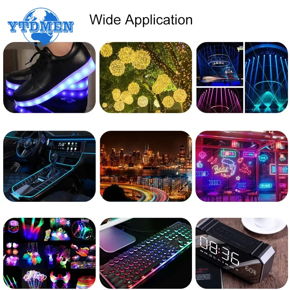 AliExpress 100pcs/lot Square 2*5*7mm LED Diode 2X5X7mm 5 Colors Red Yellow Green Blue White LED Light-emitting Diode Kit for DIY Electronic, view 6