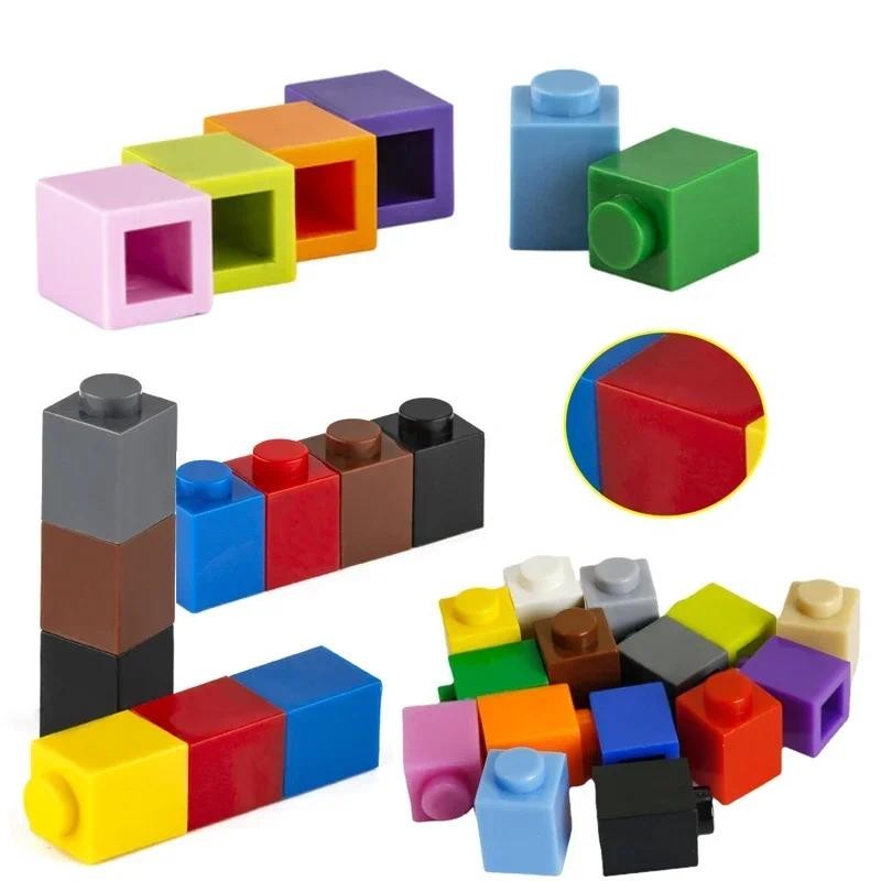 AliExpress 100pcs MOC 1x1 Parts 3005 Brick Compatible Figures Bricks DIY Assmble Building Blocks Particle Kid Puzzle Brain Toys Gift, view 2