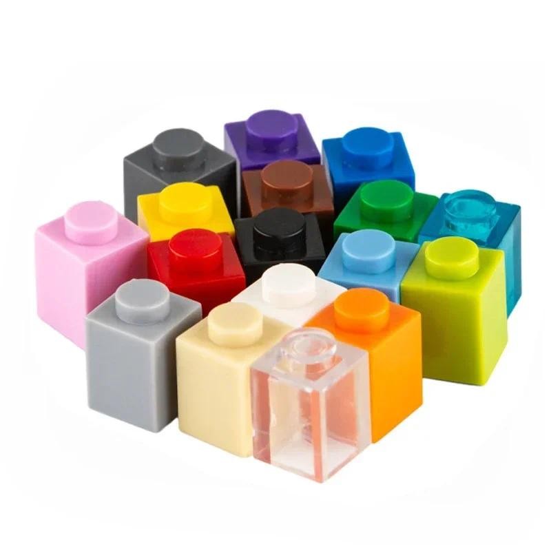 AliExpress 100pcs MOC 1x1 Parts 3005 Brick Compatible Figures Bricks DIY Assmble Building Blocks Particle Kid Puzzle Brain Toys Gift, view 5