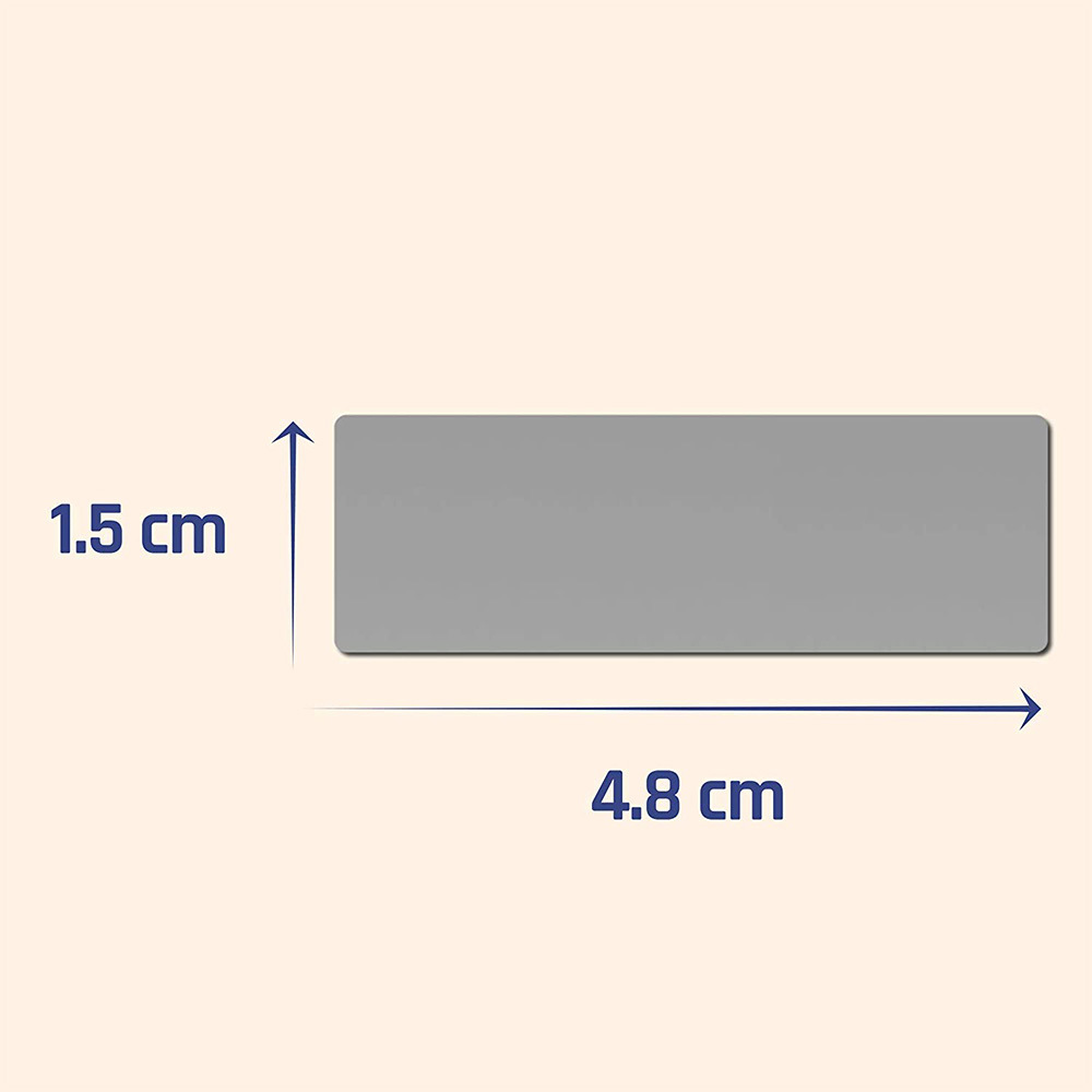 AliExpress 100pcs/ Pack Rectangle Scratch Off Stickers Labels, 1.9 X 0.6 Inch, view 2