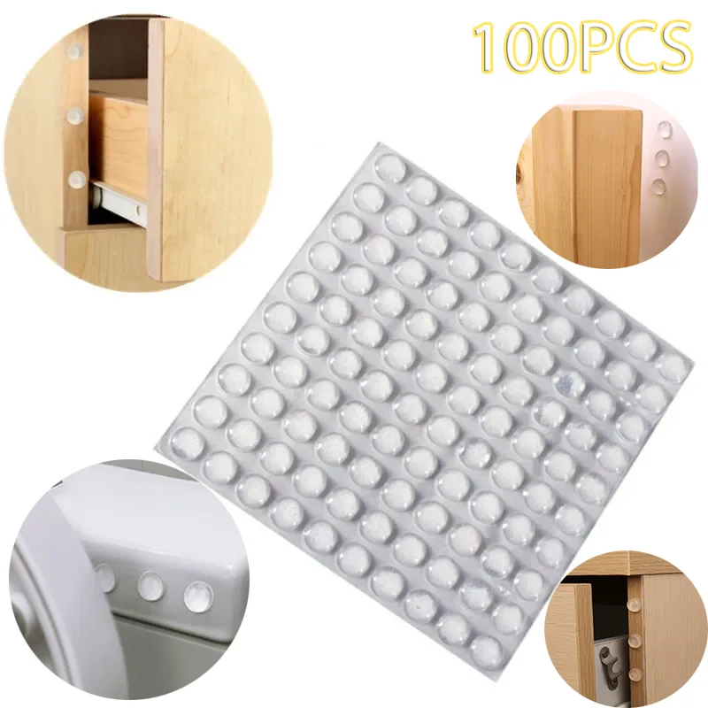 AliExpress Self-Adhesive Silicone Door Bumper Pads (100-Pack)
