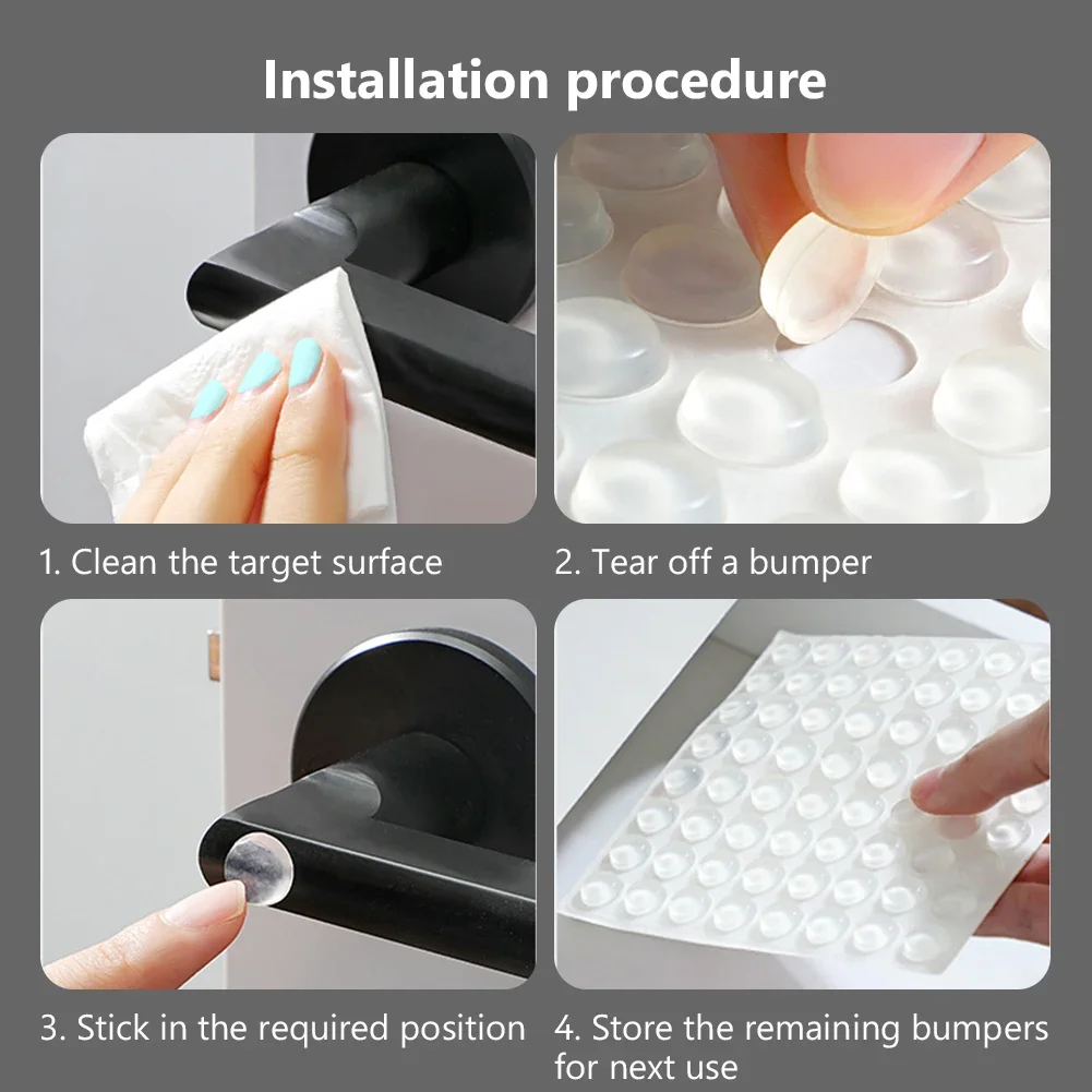 AliExpress Self-Adhesive Silicone Door Bumper Pads (100-Pack), view 2