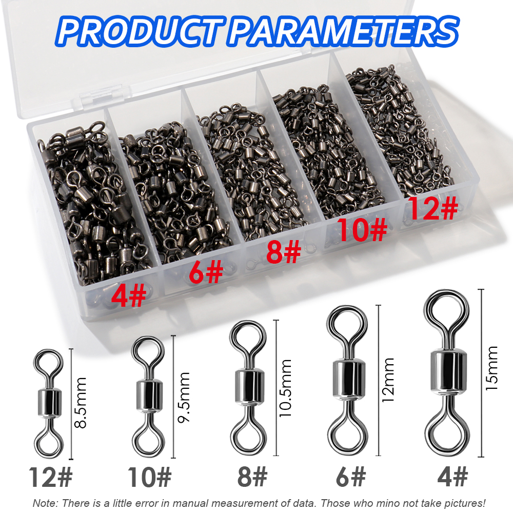 AliExpress Ball Bearing Barrel Fishing Swivels (100-Pack)