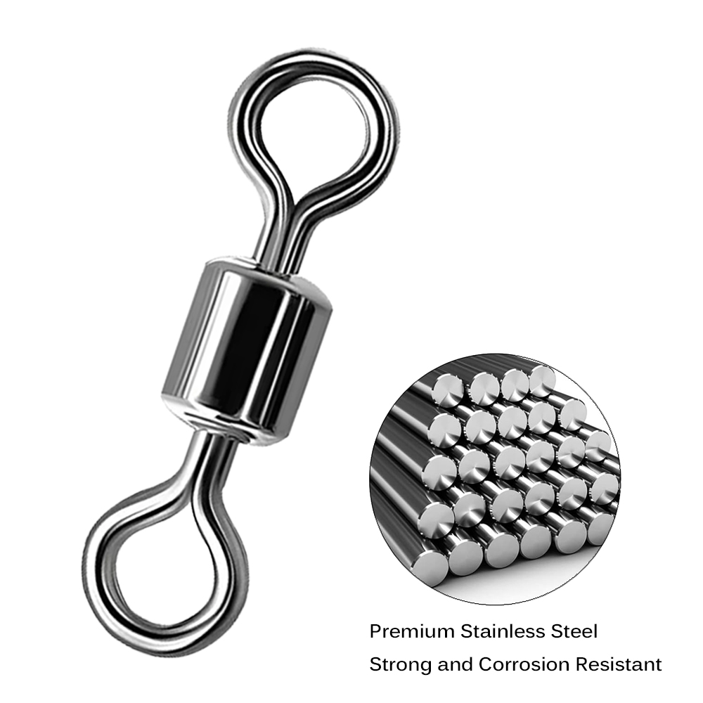 AliExpress Ball Bearing Barrel Fishing Swivels (100-Pack), view 5