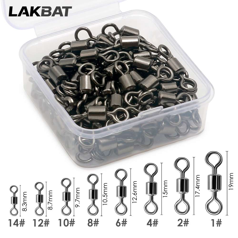 AliExpress Stainless Steel Ball Bearing Fishing Swivels (100-Pack), view 2