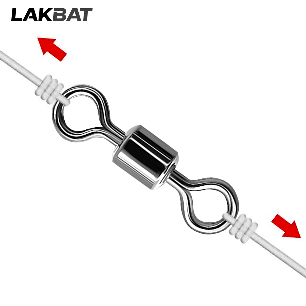 AliExpress Stainless Steel Ball Bearing Fishing Swivels (100-Pack), view 4
