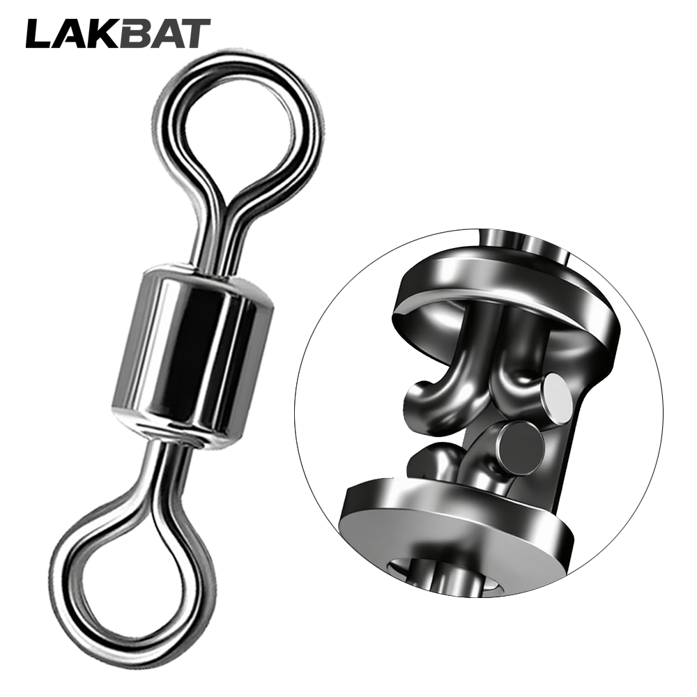 AliExpress Stainless Steel Ball Bearing Fishing Swivels (100-Pack), view 5