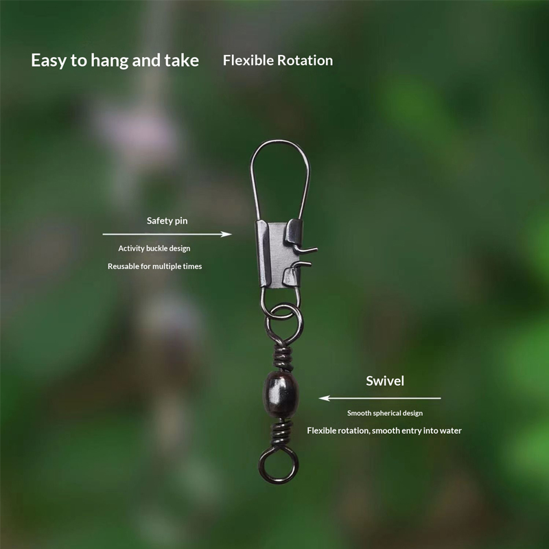 AliExpress Ball Bearing Fishing Swivels with Snaps (100-Pack), view 5
