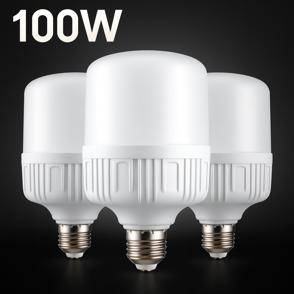 AliExpress 100W E27 LED Bulb 220V High Brightness No Flicker Energy Saving Lamp Eye Protection White Light with Efficient Heat Dissipation, view 4