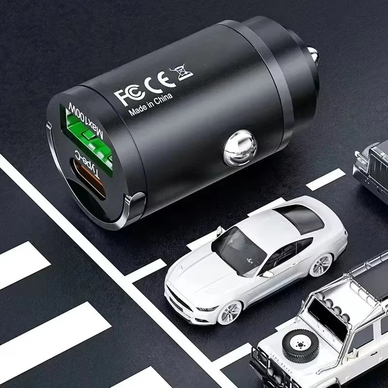 AliExpress 100W Mini Car Charger with Pull Ring, view 6