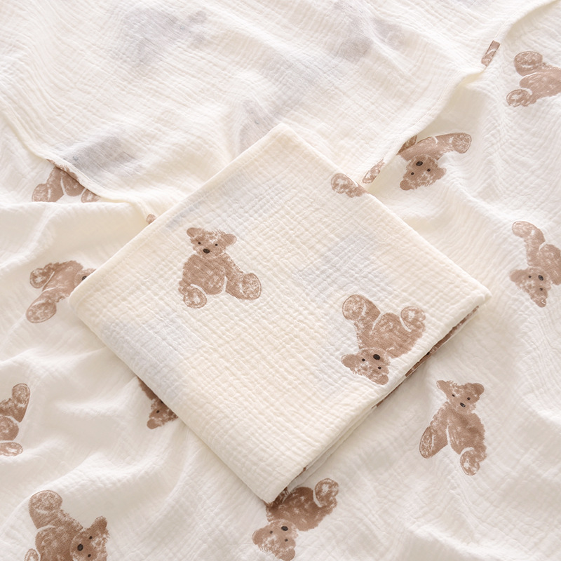 AliExpress 100X100cm Baby Receive Blanket for Newborn Cotton Muslin Swaddle Blanket Bedding Infant Bath Towel Baby Items Mother Kids