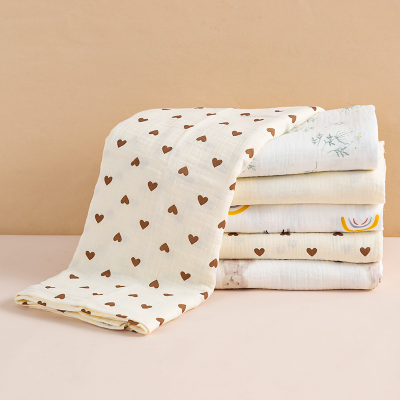 AliExpress 100X100cm Baby Receive Blanket for Newborn Cotton Muslin Swaddle Blanket Bedding Infant Bath Towel Baby Items Mother Kids, view 4
