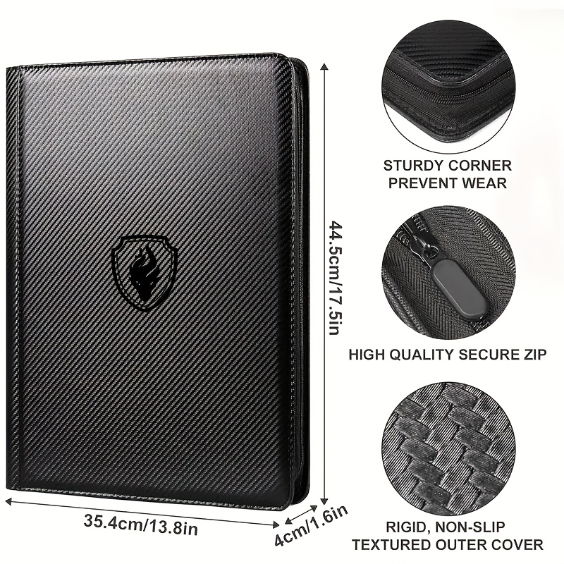 AliExpress 1024 Pockets Trading Card Binder, Premium 16 Pockets Card Holder Folders, Side Loading Card Album for Sport, Game Card, view 2