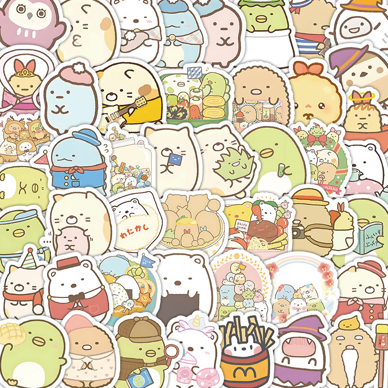 AliExpress 103PCS Cute Cartoon Waterproof Graffiti Stickers for Helmet Bicycle Hand Account Pencil Case Decals LanLanStickersWorld