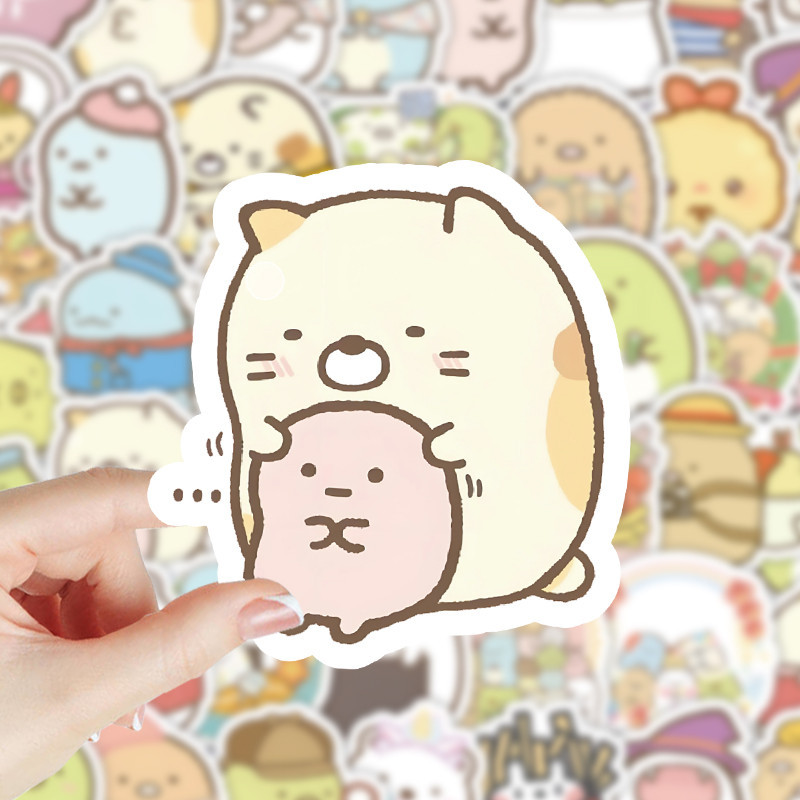 AliExpress 103PCS Cute Cartoon Waterproof Graffiti Stickers for Helmet Bicycle Hand Account Pencil Case Decals LanLanStickersWorld, view 3