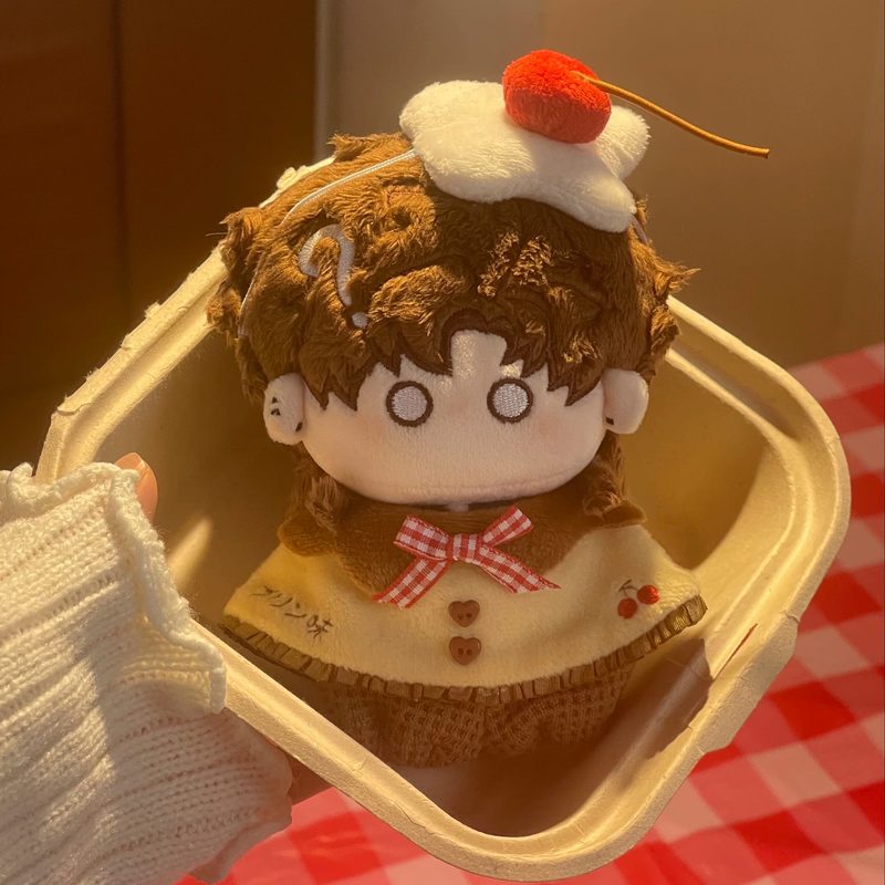 AliExpress 10cm Cotton Doll Clothing Set Caramel Strawberry Honeydew Pudding Series Doll Cloak Clothes Suitable For Various Doll Body Types, view 2