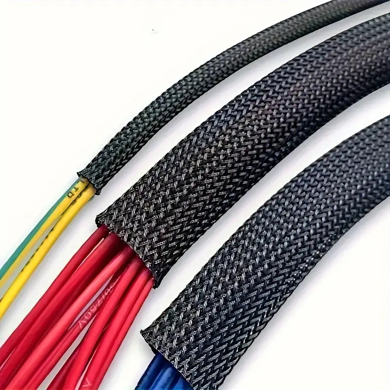 AliExpress 10m /32.8 ft Pet Expandable Braided Mesh Sleeve Black Flexible Wire Mesh Sleeve Tv Audio Pc Cable Protection Against Pet Chewing