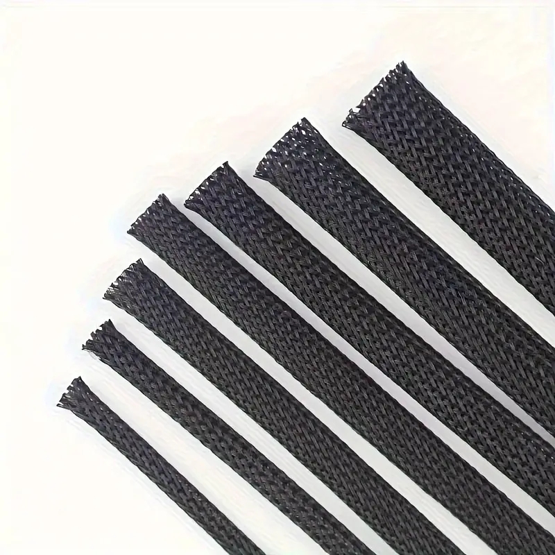 AliExpress 10m /32.8 ft Pet Expandable Braided Mesh Sleeve Black Flexible Wire Mesh Sleeve Tv Audio Pc Cable Protection Against Pet Chewing, view 4